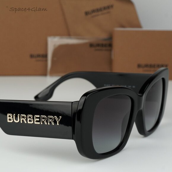 BRAND NEW Burberry BE4410 4038F2 Black Dark Grey Women Sunglasses BE 4410 - Picture 3 of 9